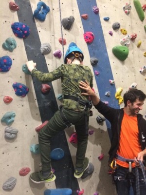 Man and Boy image from Relationship building Climbing courses 2019