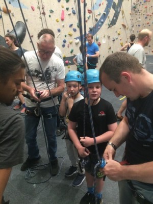 Man and Boy image from Relationship building Climbing courses 2019