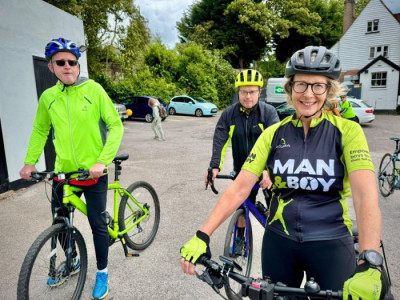 Man and Boy image from Ride Into Battle cycle fundraiser