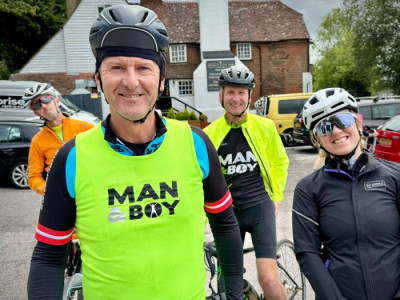Man and Boy image from Ride Into Battle cycle fundraiser