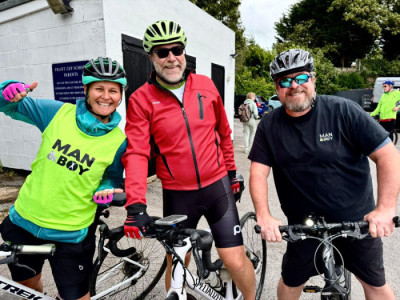 Man and Boy image from Ride Into Battle cycle fundraiser