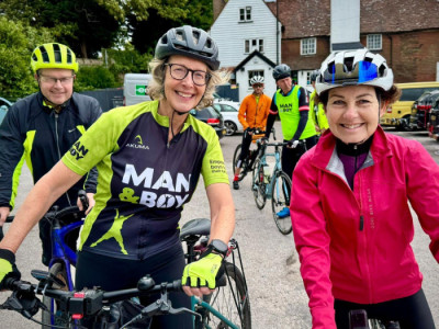 Man and Boy image from Ride Into Battle cycle fundraiser