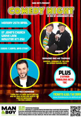 Man and Boy news image - Comedy Night for Man&Boy